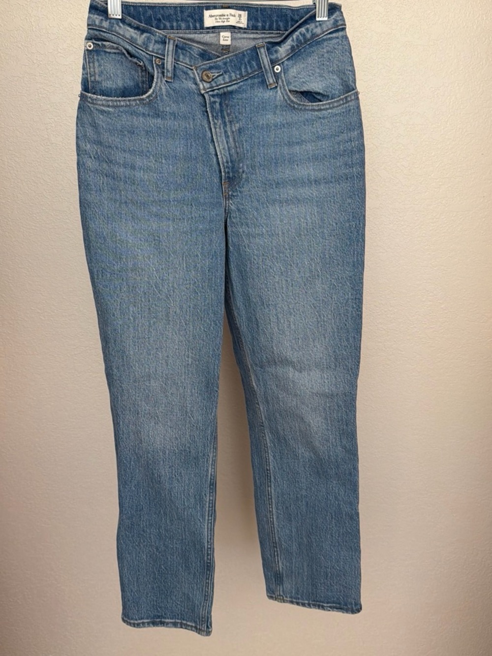 Abercrombie & Fitch Light Blue Straight-Leg Jeans